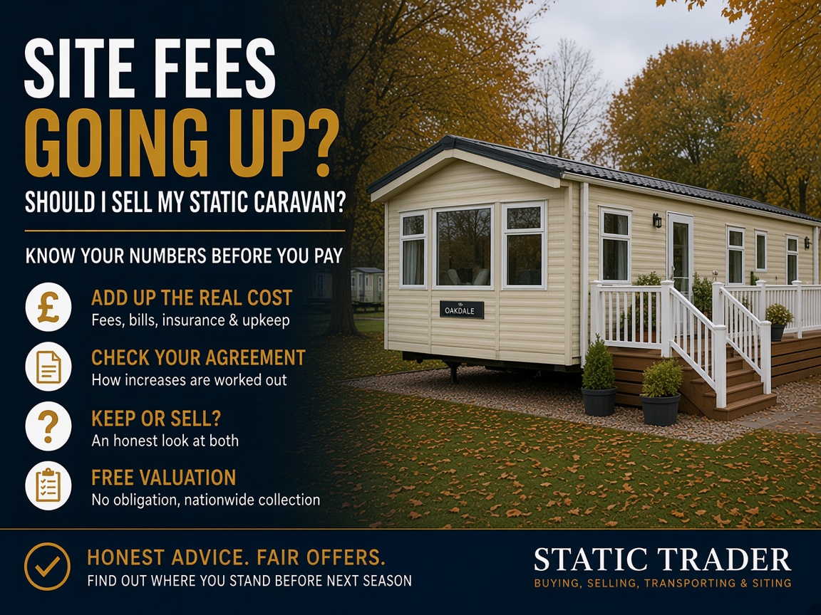 Site Fees Going Up: Should I Sell My Static Caravan?